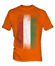 Hungary Faded Flag Mens T-Shirt