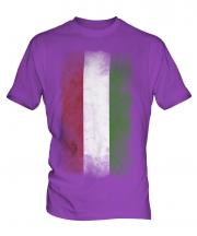 Hungary Faded Flag Mens T-Shirt