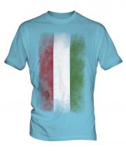 Hungary Faded Flag Mens T-Shirt
