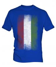 Hungary Faded Flag Mens T-Shirt