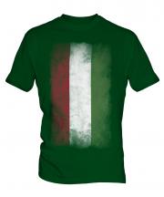 Hungary Faded Flag Mens T-Shirt