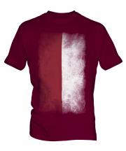 Indonesia Faded Flag Mens T-Shirt
