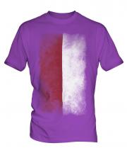 Indonesia Faded Flag Mens T-Shirt