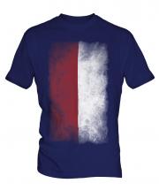 Indonesia Faded Flag Mens T-Shirt