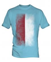 Indonesia Faded Flag Mens T-Shirt