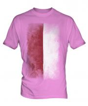 Indonesia Faded Flag Mens T-Shirt