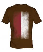 Indonesia Faded Flag Mens T-Shirt