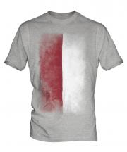 Indonesia Faded Flag Mens T-Shirt