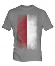 Indonesia Faded Flag Mens T-Shirt
