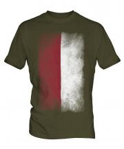 Indonesia Faded Flag Mens T-Shirt