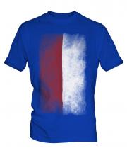 Indonesia Faded Flag Mens T-Shirt