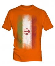 Iran Faded Flag Mens T-Shirt