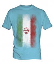 Iran Faded Flag Mens T-Shirt