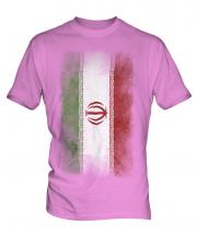 Iran Faded Flag Mens T-Shirt