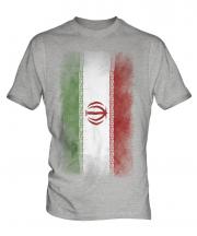 Iran Faded Flag Mens T-Shirt