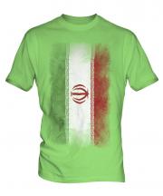 Iran Faded Flag Mens T-Shirt