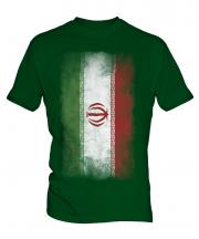 Iran Faded Flag Mens T-Shirt