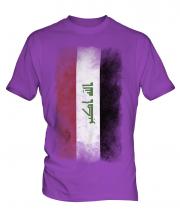 Iraq Faded Flag Mens T-Shirt