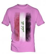Iraq Faded Flag Mens T-Shirt
