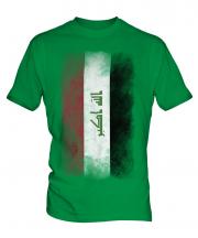 Iraq Faded Flag Mens T-Shirt