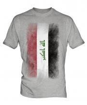 Iraq Faded Flag Mens T-Shirt