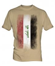 Iraq Faded Flag Mens T-Shirt