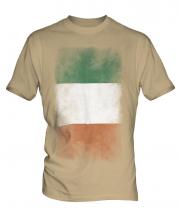 Ireland Faded Flag Mens T-Shirt