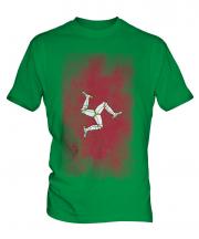 Isle Of Man Faded Flag Mens T-Shirt