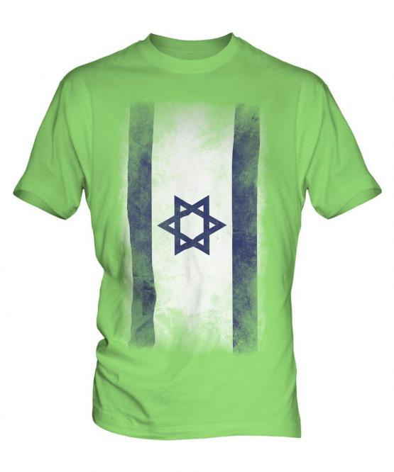 Israel Faded Flag Mens T-Shirt