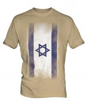 Israel Faded Flag Mens T-Shirt