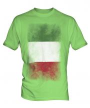Italy Faded Flag Mens T-Shirt
