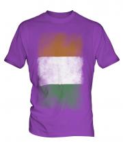 Ivory Coast Faded Flag Mens T-Shirt