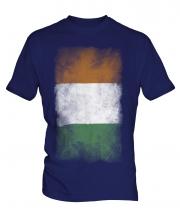 Ivory Coast Faded Flag Mens T-Shirt