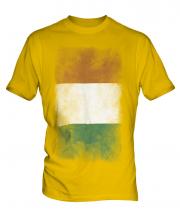 Ivory Coast Faded Flag Mens T-Shirt