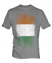 Ivory Coast Faded Flag Mens T-Shirt