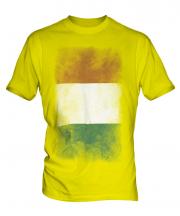 Ivory Coast Faded Flag Mens T-Shirt