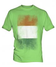 Ivory Coast Faded Flag Mens T-Shirt