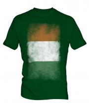 Ivory Coast Faded Flag Mens T-Shirt