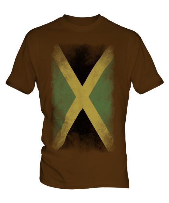 Jamaica Faded Flag Mens T-Shirt