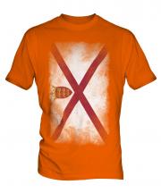 Jersey Faded Flag Mens T-Shirt