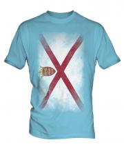 Jersey Faded Flag Mens T-Shirt