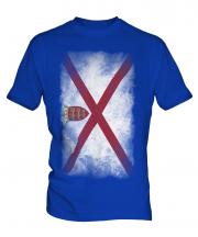 Jersey Faded Flag Mens T-Shirt