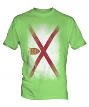 Jersey Faded Flag Mens T-Shirt