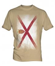 Jersey Faded Flag Mens T-Shirt