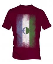 Kabardino-Balkaria Faded Flag Mens T-Shirt