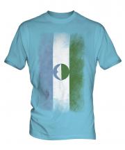 Kabardino-Balkaria Faded Flag Mens T-Shirt