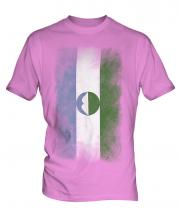 Kabardino-Balkaria Faded Flag Mens T-Shirt