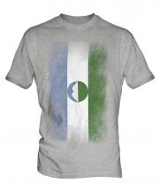 Kabardino-Balkaria Faded Flag Mens T-Shirt