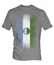 Kabardino-Balkaria Faded Flag Mens T-Shirt