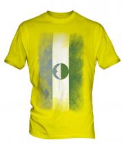 Kabardino-Balkaria Faded Flag Mens T-Shirt